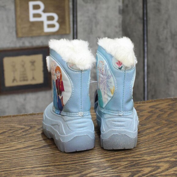 Frozen Toddler Girls Winter Boots 88236653 Blue 6T - Picture 4 of 7